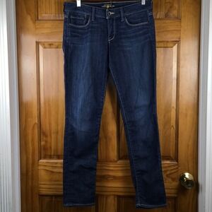 Lucky Brand Lola Skinny Ankle Jeans Dark Wash Sz 6/28 Western Boho Americana